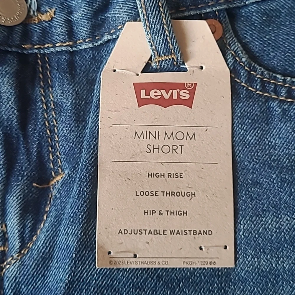Levi's Girl Shorts, Blue - Picture 6 of 9